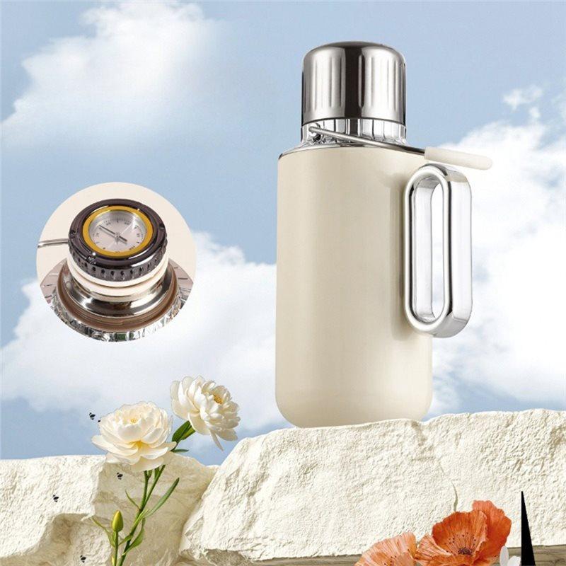 ABFS Portable Insulated Kettle 316 Stainless Steel Large Capacity Outdoor Sports Water Bottle Tea Brewing Pot Travel Mug
