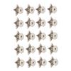 20Pcs Star Shape Rivet Stud Button DIY Clothes Shoes Decoration Accessories with Screws