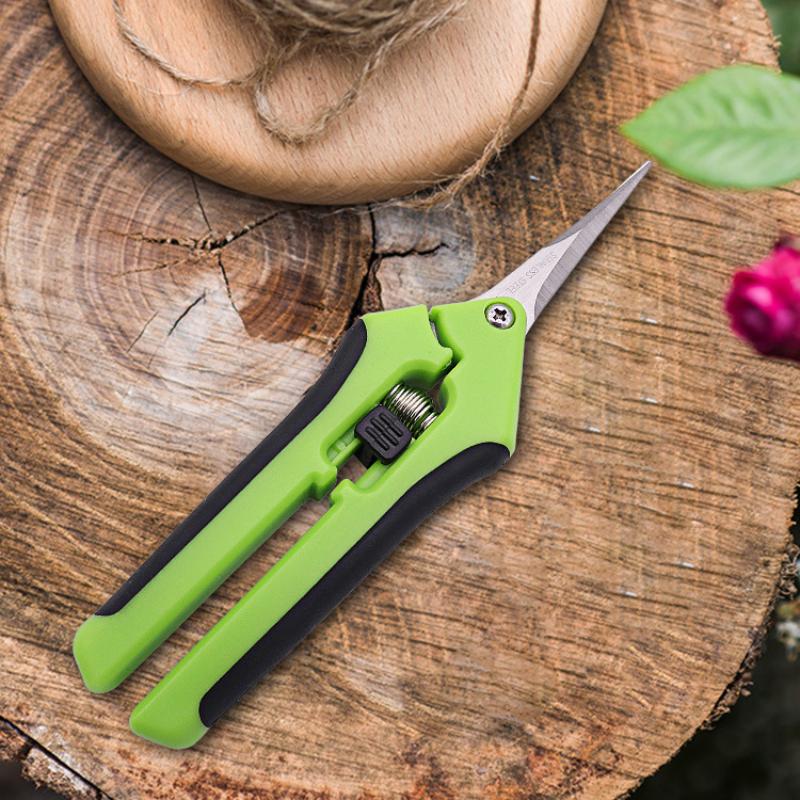 1pcs Gardening Scissors Stainless Steel Garden Branch Pruning for Tree Shears Fruit Picking Scissor Weed Potted Flower Pruners
