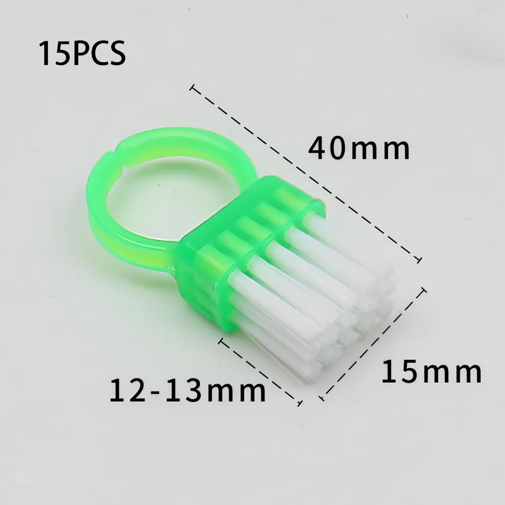 5/15PCS Mini Ring Nail Dust Cleaning Brush – Soft-Haired, DIY Nail Brushes, Professional Dust-Cleaning Makeup Brush