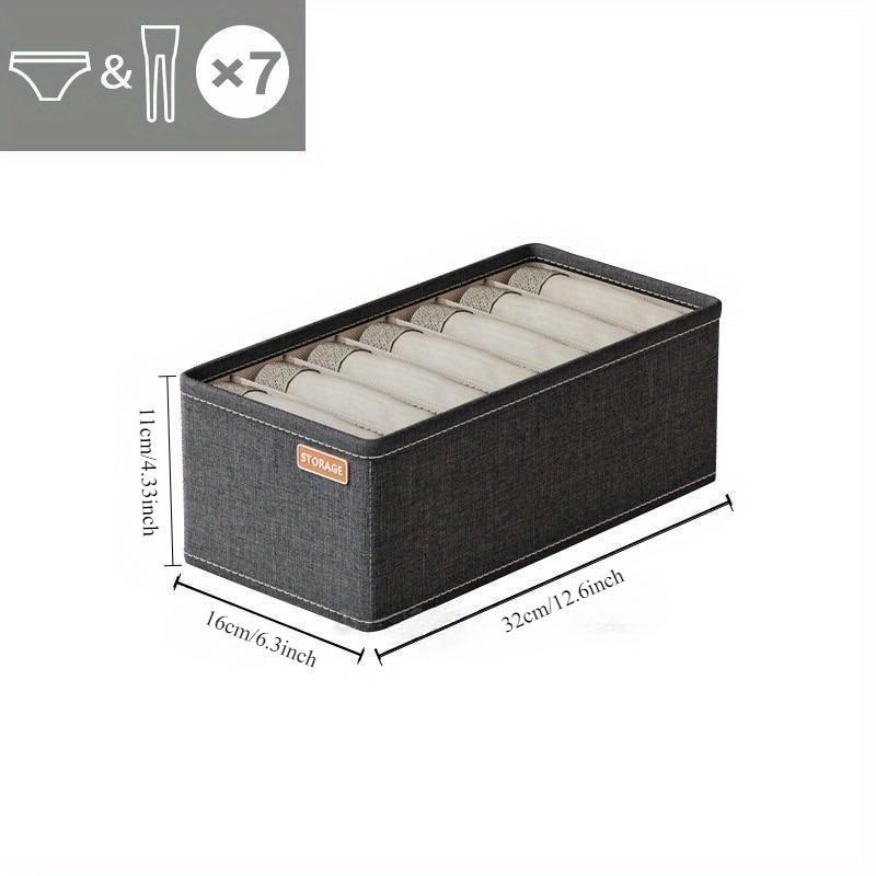 Foldable Compartment Storage Box Home Underwear Socks Fabric Compartment Storage Box Wardrobe Dust-proof Storage