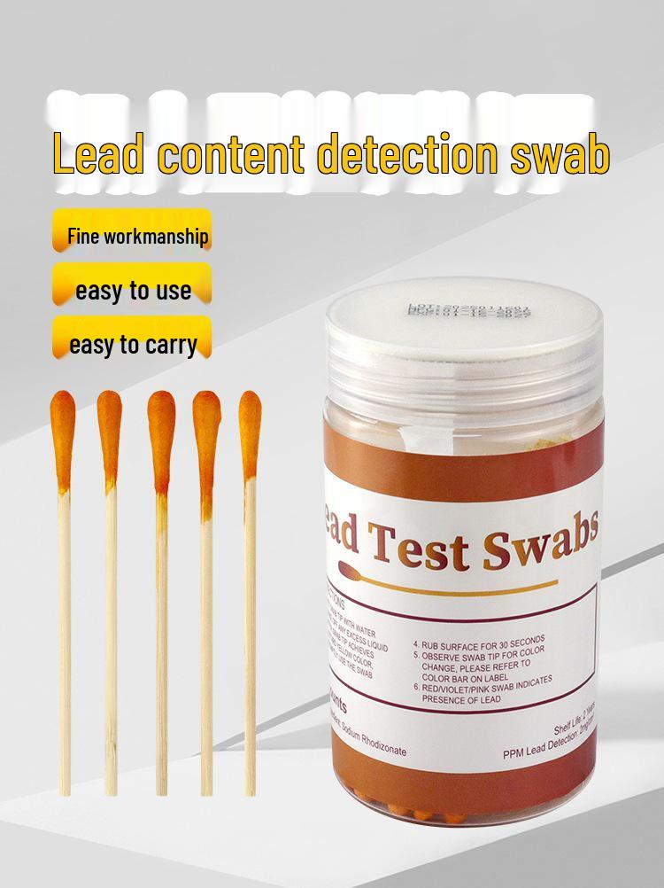 Lead Content Test Swabs for Cosmetics and Surfaces