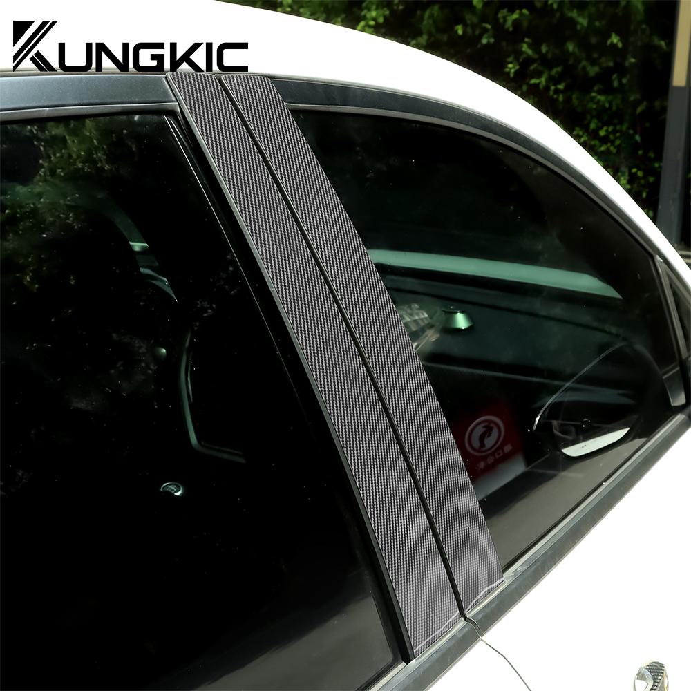 B Pillars Sticker For Subaru WRX 2025 2025 2025 Strip Protect Accessories Carbon Fiber Glossy Black Window B-pillar Decorative