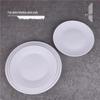 White Ceramic Round Dinner Plate