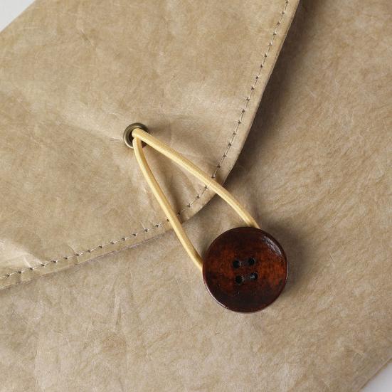 Dossier en Papier Tyvek avec Chemise Enveloppe Portfolio Imperméable avec Fermeture à Bouton Housse de Protection Portable pour Tablette IPad Documents