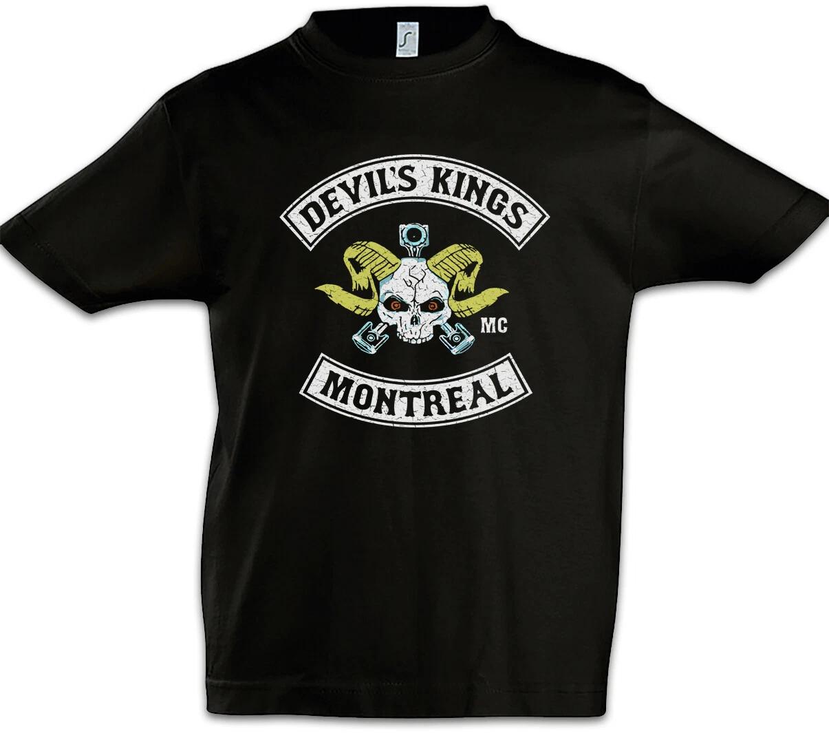 Devil s Kings Kids Boys kids boys T-Shirt Bad Biker MC Blood Club Patch Symbol Rocker 100