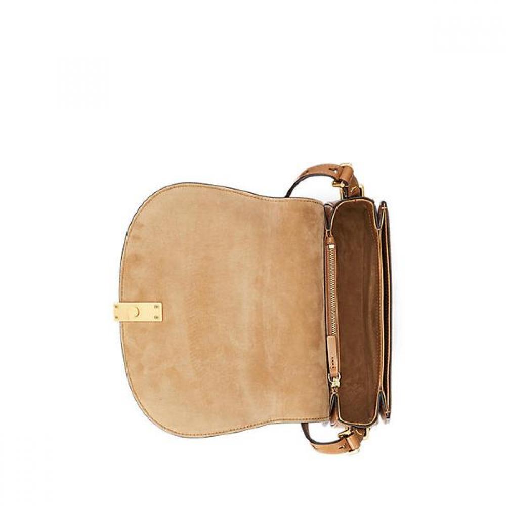 Polo Ralph Lauren Women S Polo Id Leather Saddlebag Wapobag03520092270