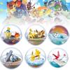 Charming Pokemon 6pcs Poke Ball Toy Doll Models For Unique Tabletop Decoration