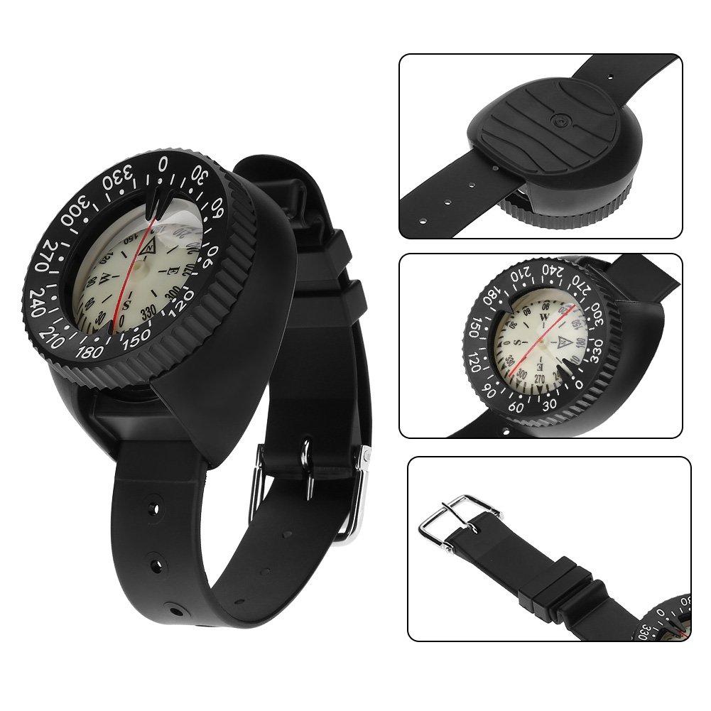 Zápěstní kompas Směr Magnet Směr Ruční hodinky Řemínek Mini kompas Lehký 50m Voděodolný Kompaktní Venkovní Vhodné pro