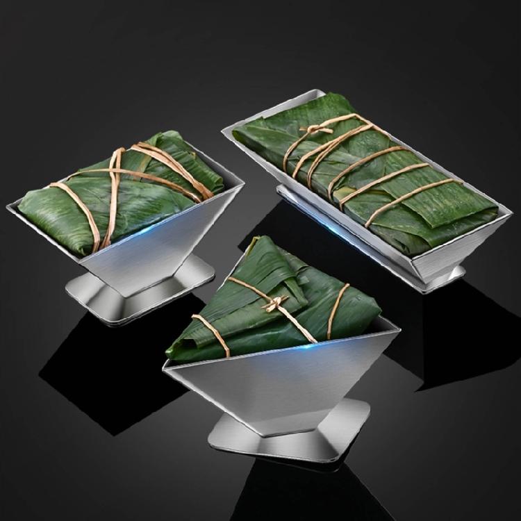 Stainless Steel Wrapped Rice Dumplings Artifact 4 Corner Zongzi Tool Zongzi Mold
