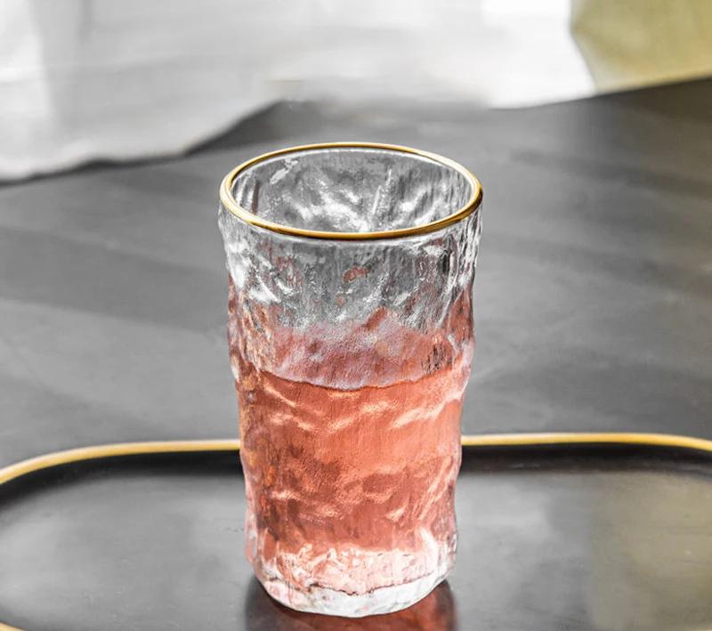 Frosted glass cup glacier mug Lead-free Heat Resistant Transparent Crystal Beer Whiskey Brandy Vodka Cup Multi Pattern Drinkware