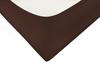 Satin fitted sheet 140x200x25, brown_18, matex