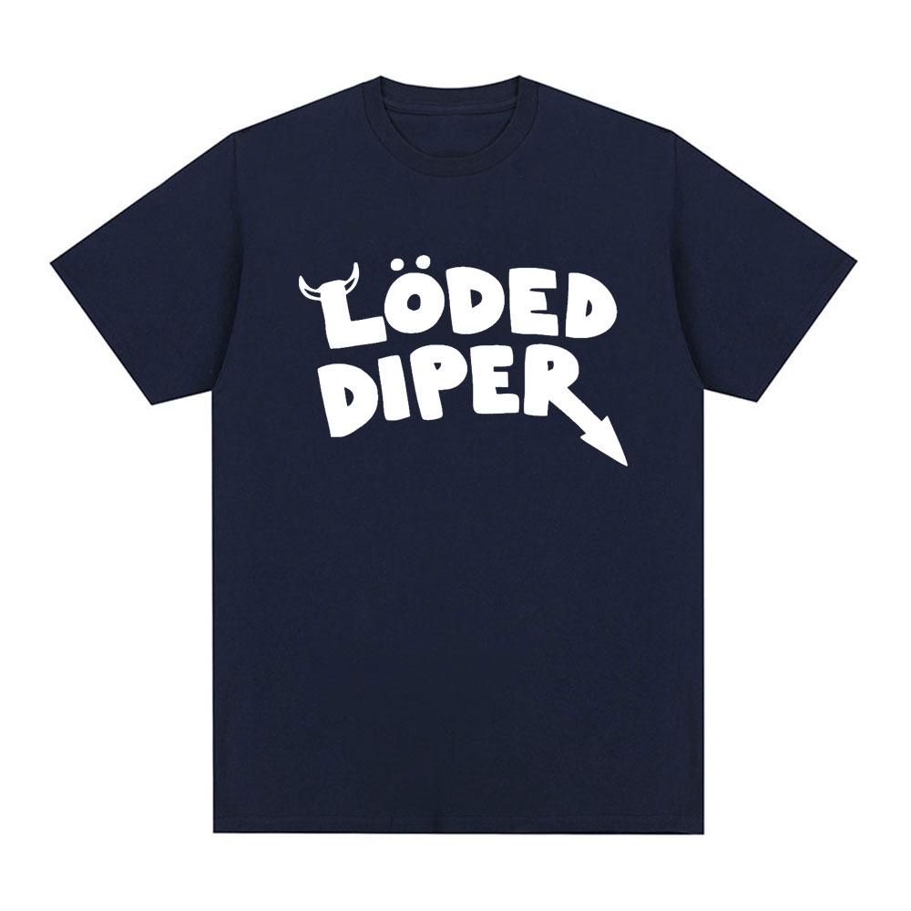 LODED DIPER DIARY OF A WIMP KID T Shirt Male Brand Tee Shirt Men Summer Cotton Short Sleeve Oversized T Shirts Harajuku Couples