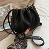 Soft PU Leather Shoulder Bags Versatile Pleated Crossbody Bags with Adjustable Strap for Women Travel Party Work