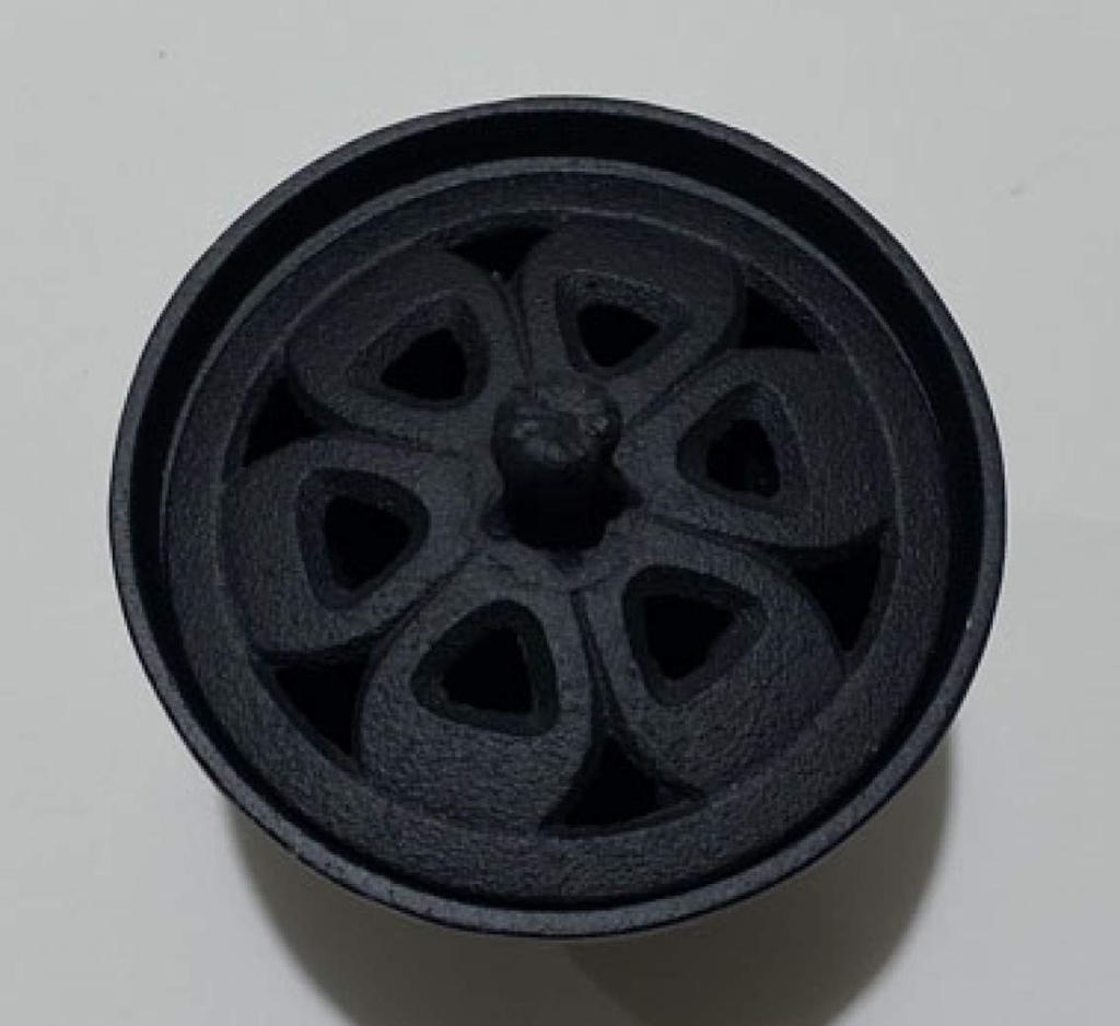 Iwachu Incense Burner Petals Black Body Size x H9 Nanbu Ironware 29206 (cm) 8.5