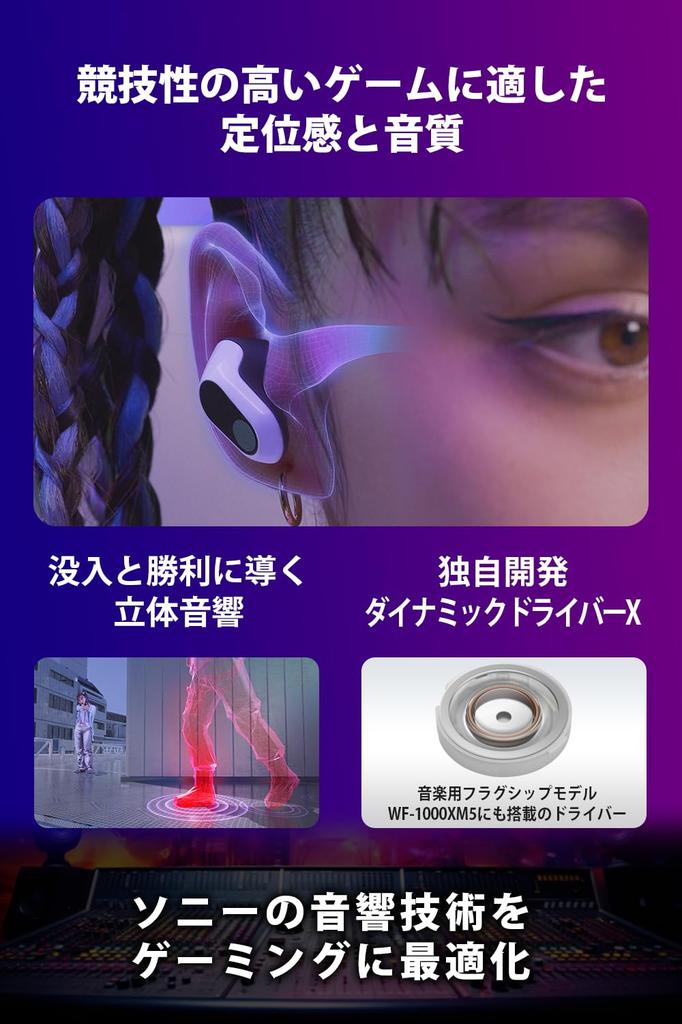 Sony INZONE Gaming Designed by Fully Wireless USB Transceiver LE Audio Active Noise 3D Up to 24 Hours of Fast Compatible with and Black Buds WF-G700N