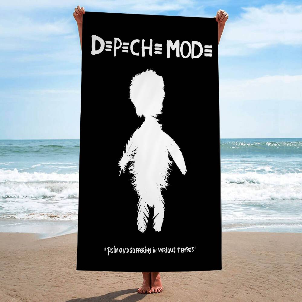 D-Depeche Mod Beach Towel Colorful Bath Towels For Girl Microfiber Quick Dry Custom Sand Free Beach Yoga Spa Gym Pool