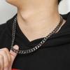 Titanium Steel Vintage Charm Men 'S Brushed Chain Necklace