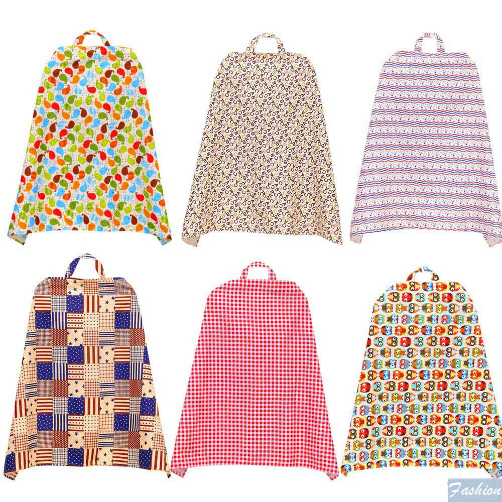 Cotton Baby Breastfeeding Cover Mum Nursing Simple Apron Shawl Cloth+Storage Bag