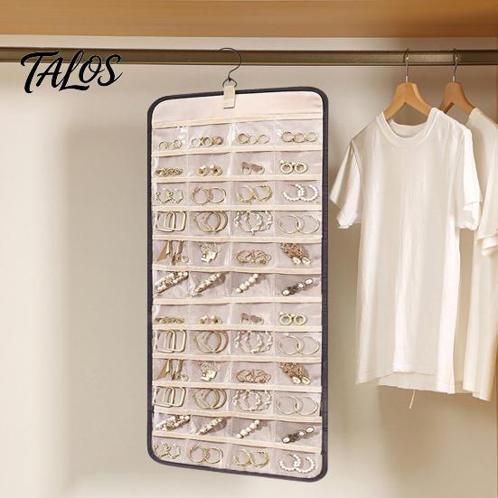 Multi-layered Jewelry Display Rack Hanging Organizer Necklace Holder Large Capacity Practical Space-saving Anti-tangle Earrings Rings Hanger Stylish