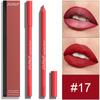 DUNUF 24-Color Waterproof Long-lasting Foam Lip Liner Set