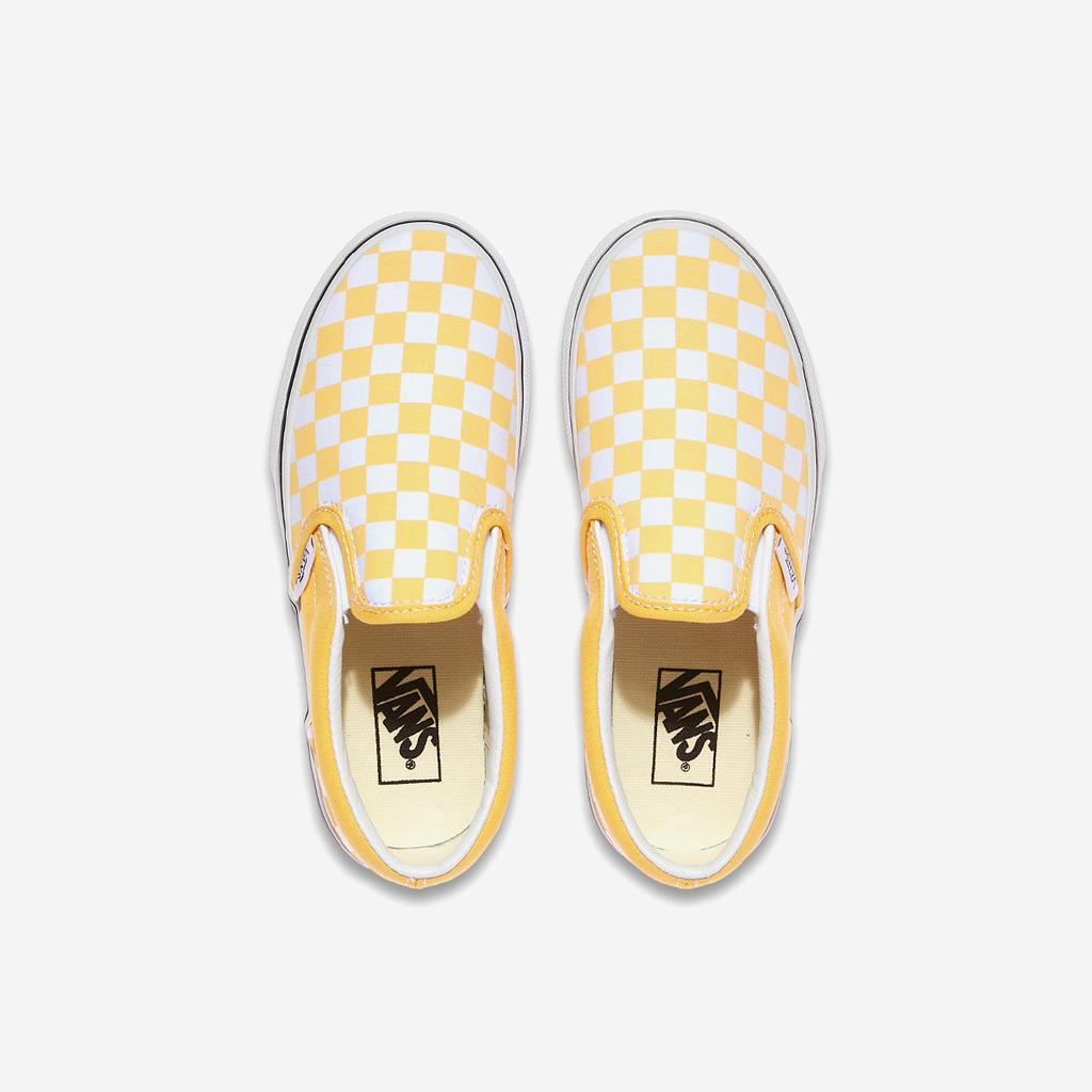Vans Classic Slip-On - Color Theory Checkerboard Banana Cream [VN000D0JP1T-COLOR THEORY CHECKERBOARD BANANA CREAM]