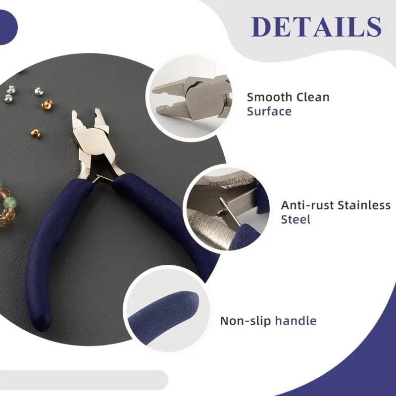 Jewelry Making Tool Flexes Wire Pliers Beading Tool Small Crimping Pliers Suitable for Home Workshops and Craft Classes