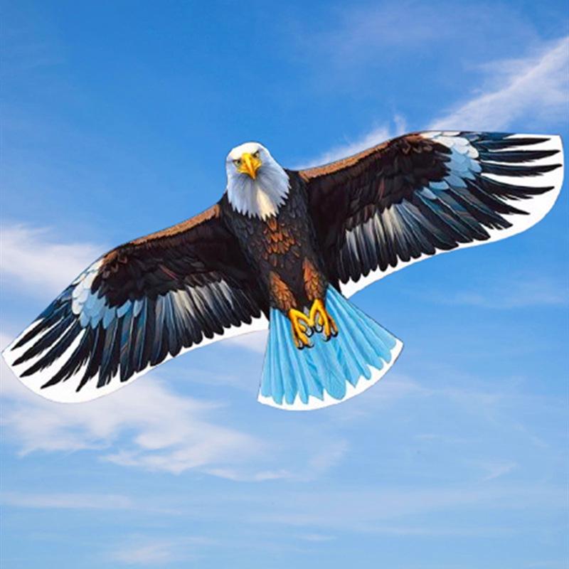 Weifang White-headed Eagle Kite for Adults and Children - Light Breeze Easy-to-Fly Bird Scare
