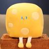 70cm Giant Funny Cheese Plushie Toys Simulation Food Lifelike Pillow Stuffed Soft Creative Animal Cheese Cushion Birthday Gifts