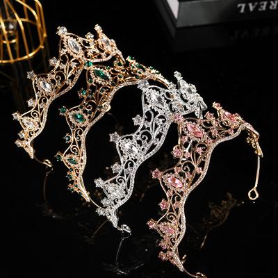 Corona Tiara Sposa Premium Compleanno Corona Tiara Principessa Corona di fascia alta Ragazze Forcina Fascia per capelli Festa