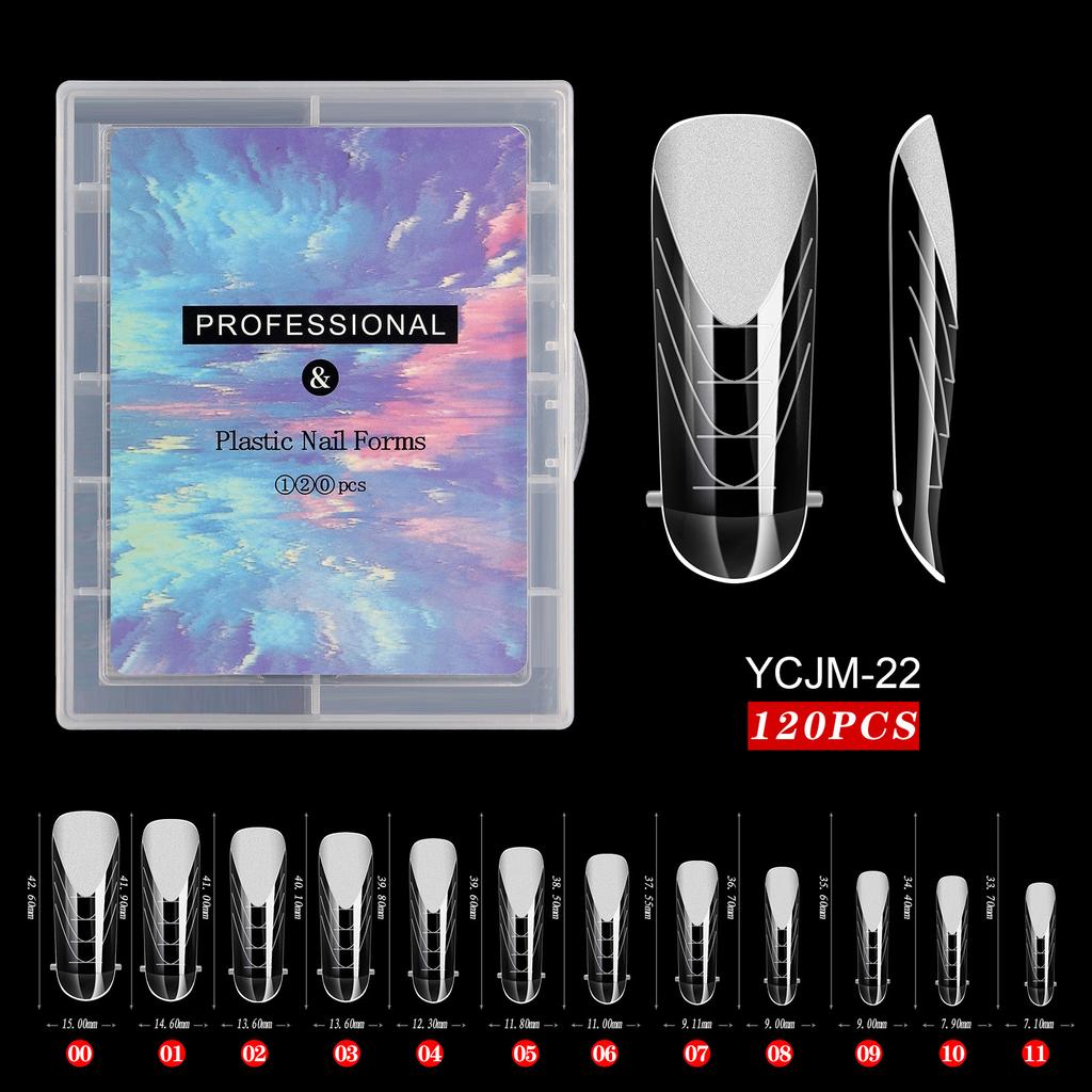 Nail Art Mould Crystal Extension No Paper Holder Fast Phototherapy Extension Nail Tablets 120 Tablets Boxed Factory