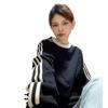 Guochao 2024 Korean-Style Women's Chic Sweater: New Autumn, Loose Fit, Round Neck, Trendy and Cozy.