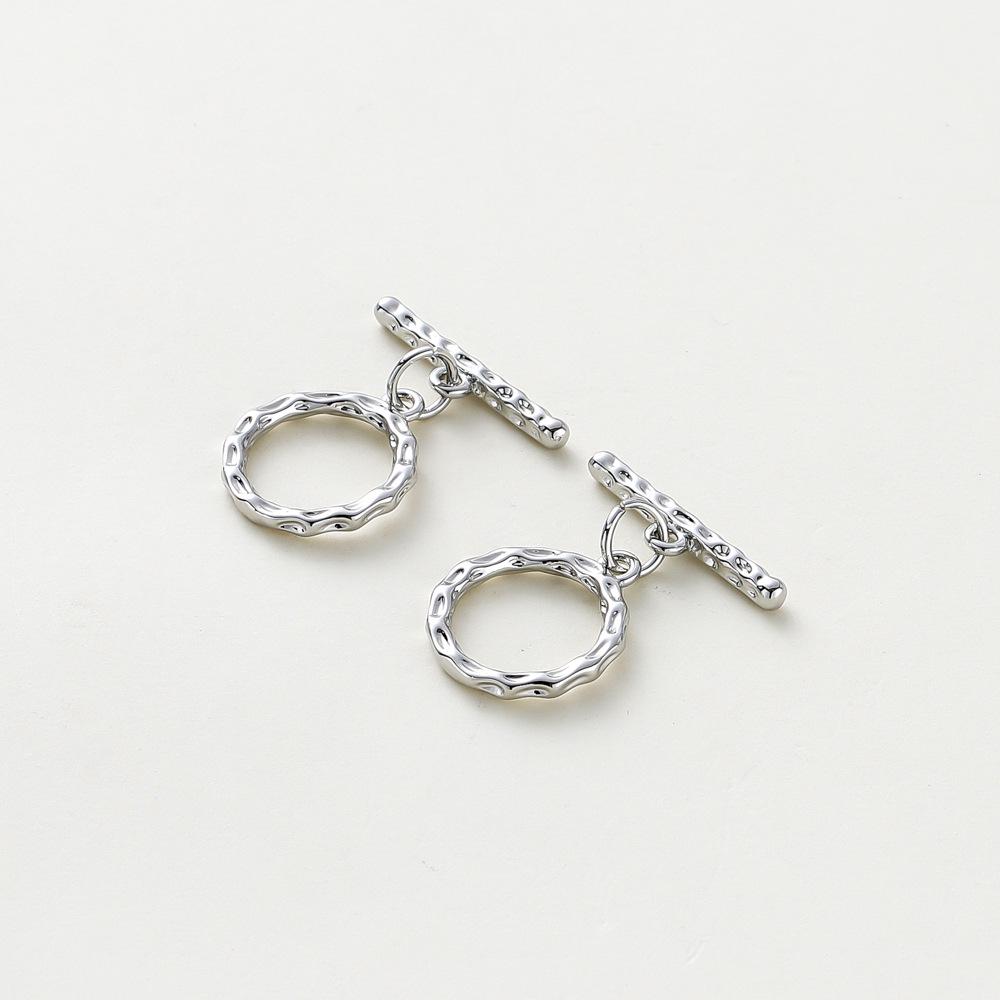 

Позолоченное 14-каратным золотом неровное круглое OT-застежка - Высокая стойкость цвета Аксессуары для украшений ручной работы 4 pieces per pack (15*20mm)