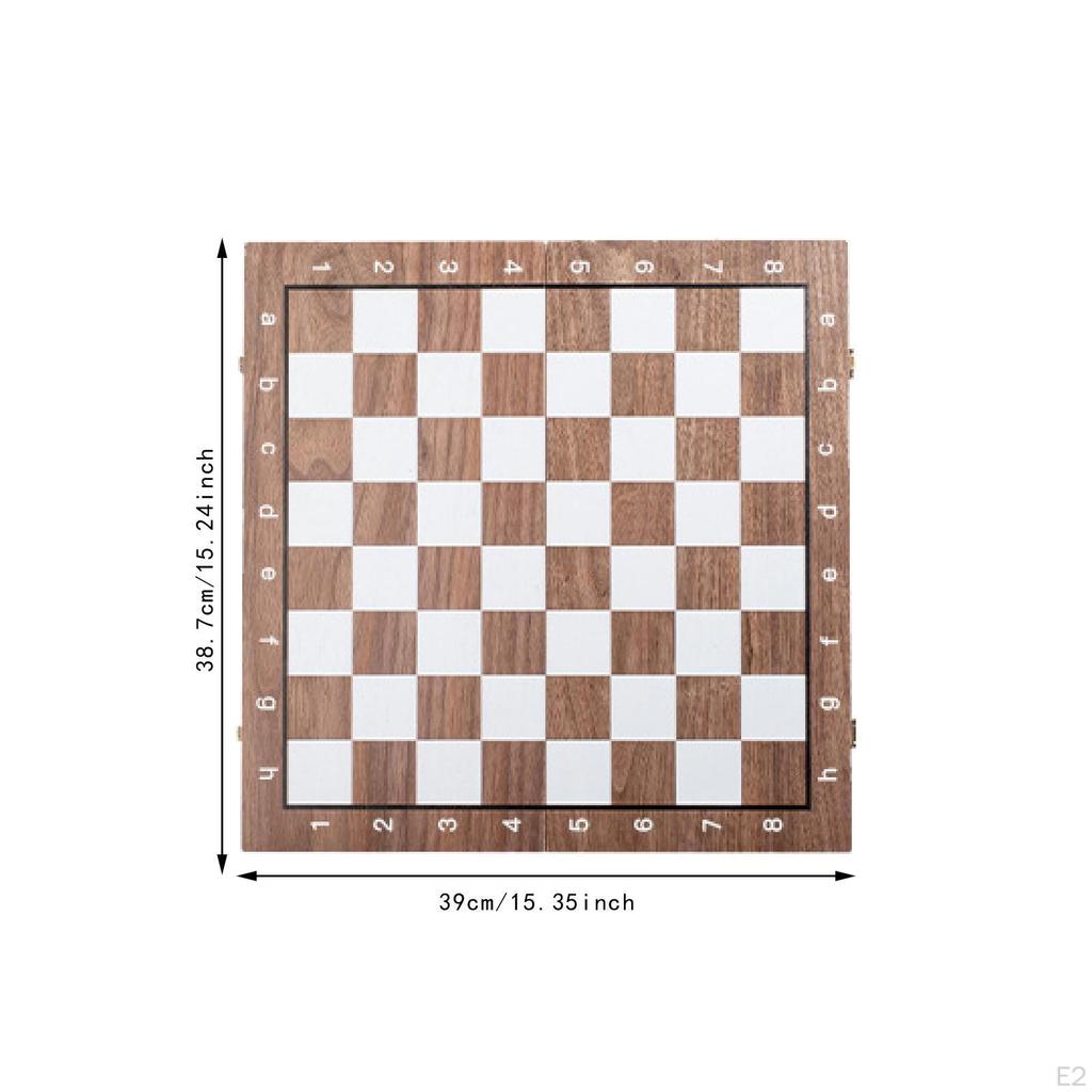 Chess Set Travel Game and Checkers Set,Checkers Board Game,Wooden Educational Toy for