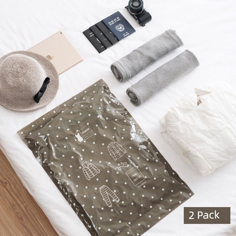 Hand-Rolled Compression Bag, Waterproof Clothing Storage Bag, Organizer Bag, down Jacket Travel Vacuum Storage Bag, No Need for Air Extraction