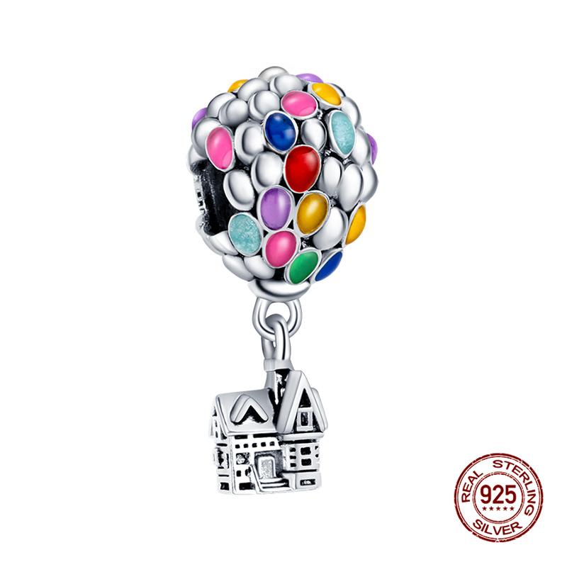 Original Charms Copper Air Balloon Charms Beads Fit 3Mm Original Bracelet Necklace Women Diy Jewelry Gifts