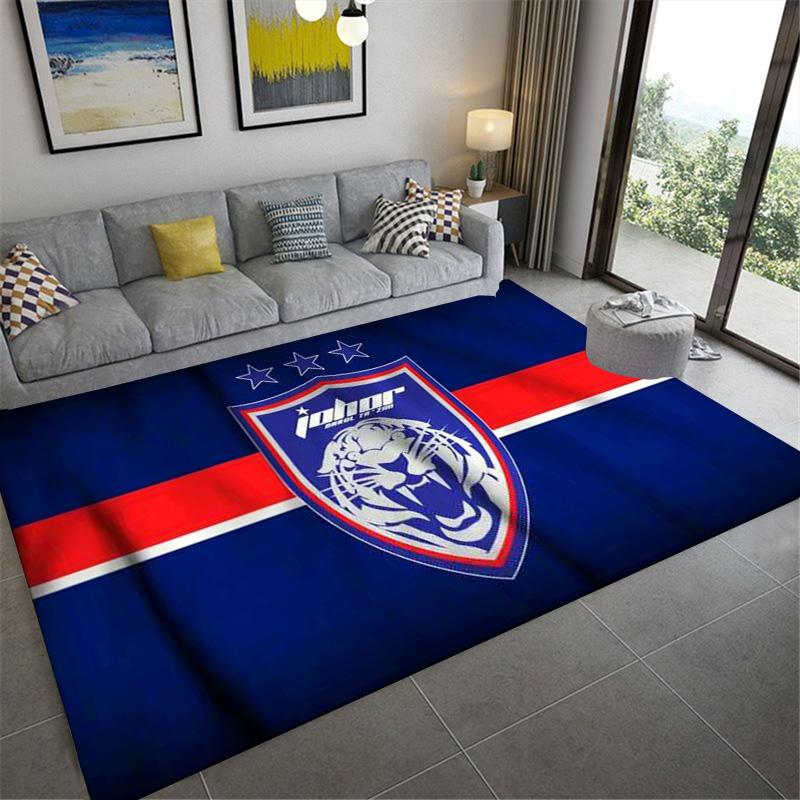 Johor Darul Ta'zim FC Carpet Rug for Living Room Bedroom Home Sofa Decoration,Kids play Non-slip Floor Mat
