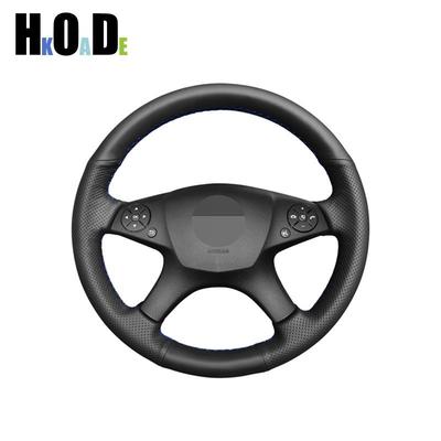 Autolenkradabdeckung Für Mercedes Benz C-Klasse W204 2007 - 2011 Innenteile Handgenäht Schwarz PU Kunstleder