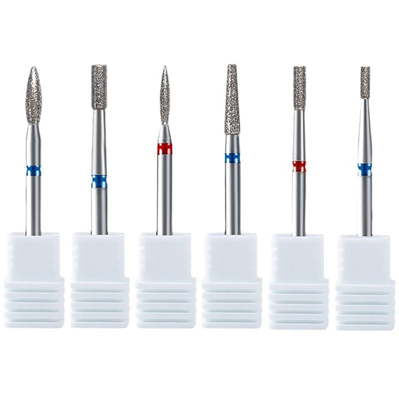 Diamond/Stainless Steel Professional Ceramic Nail Drill Bit Set Electric Manicure Nail File Bit For Acrylic Gel Nails And Cuticl