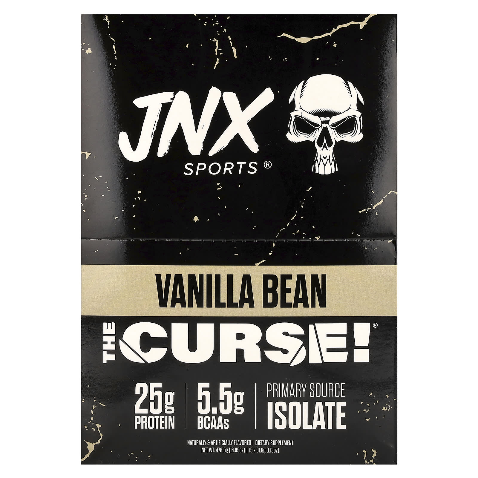 

JNX Sports, cursed! Ultra Premium Whey, Vanilla Bean, 15 packs, 31.9g (1.13oz) each