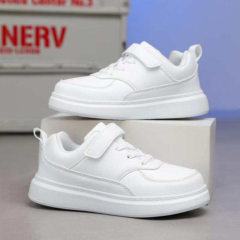 Boys shoes sports shoes autumn new mesh shoes soft sole children middle and older children boys mesh white shoes students