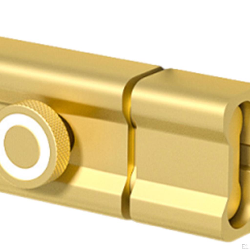 Slide Bolt Door Latch Aluminum Self Sticky Sliding Lock for Home Office Bathroom Bedroom