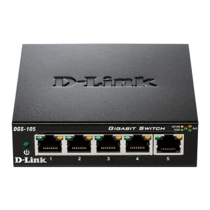 D-Link DGS 105 Commutateur 5 x 10-100-1000 Ordinateur de bureau