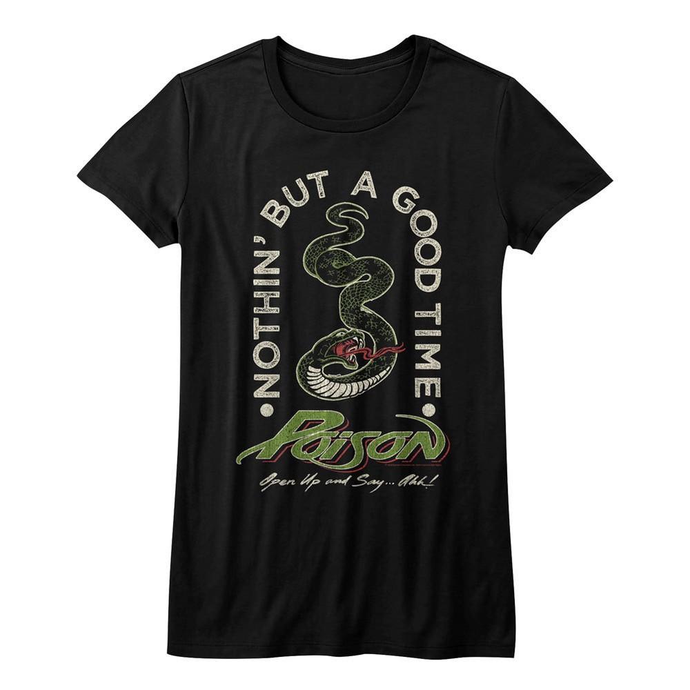 Poison Nothin But A Good Time Женская приталенная футболка Рок-музыка Унисекс футболка XXXL