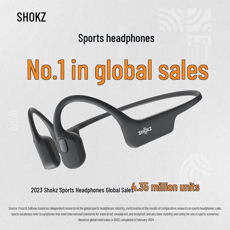 

Shokz OpenRun Air S803 Bone Conduction Sports Headphones