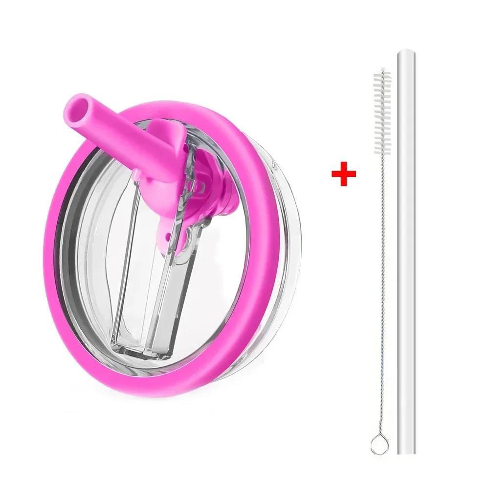 40oz Flip Straw Leak Proof Lid for Stanley H2.0 Quencher ProTour Tumbler Lid Replacement for Stanley Cup Accessories Straw Cover Cup Holders 5