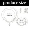 Fashionable Flower Design Rhinestones Jewelry Set Earrings Necklace Bracelet Suitable for Trendy Women Stylish Wear
