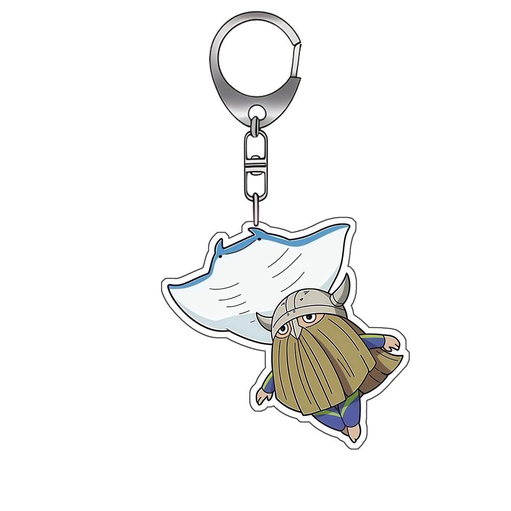 

6Cm Acrylic Keychain for Frieren Beyond Journey s End Frieren Heiter Eisen Fern Summer Fun Style Peripheral Bag Charm Gift -1 PCS