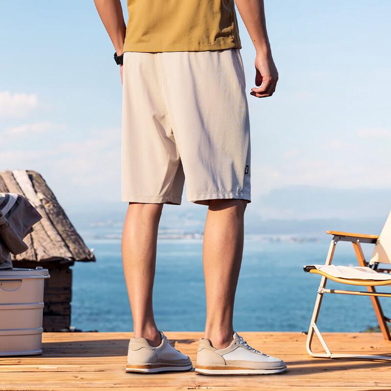 Jeep Men's 7A Antibacterial Sun-Protective Loose Fit Casual Shorts
