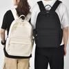 Solid Color Laptop Backpack Large Capacity School Bag Trendy Student  Backpack  Travel